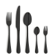 black [product_cutlery_type] [product_knife_type] 13/0-18/0 CRYSTAL Besteckset 30-teilig PVD schwarz 