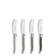 pearl [product_cutlery_type] [product_knife_type]  TRADITION Butterstreicher Set 4-teilig perle, pfeffer, taupe