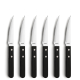 black [product_cutlery_type] [product_knife_type] 13/0-POM FILET Steakmesser Set 6-teilig schwarz 