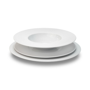 BATIK Geschirr Set weiß 18-teilig