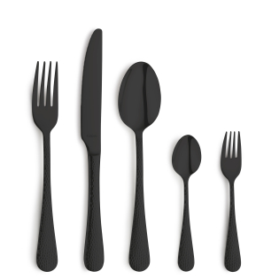 black [product_cutlery_type] [product_knife_type] 13/0-18/0 CRYSTAL Besteckset 30-teilig PVD schwarz 