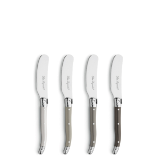 pearl [product_cutlery_type] [product_knife_type]  TRADITION Butterstreicher Set 4-teilig perle, pfeffer, taupe