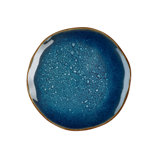 VERTIGO DENIM Dessertteller blau,braun 6 Stück