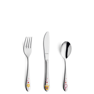 Stainless [product_cutlery_type] [product_knife_type] 13/0-18/0 PRINCESS Kinderbesteck Set 3-teilig