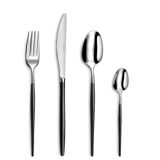 black [product_cutlery_type] [product_knife_type] 13/0-18/0 SOPRANO Besteckset 16-teilig PVD schwarz 
