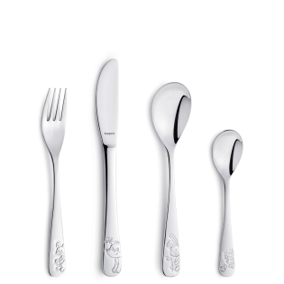 Stainless [product_cutlery_type] [product_knife_type] 13/0-18/10 Waldfreunde Kinderbesteck Set 4-teilig