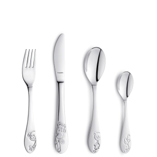 Stainless [product_cutlery_type] [product_knife_type] 13/0-18/10 Bauernhoffreunde Kinderbesteck Set 4-teilig