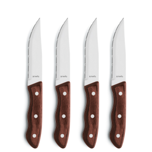 chestnut [product_cutlery_type] [product_knife_type]  HERCULE Steakmesser Set 4-teilig kastanie 